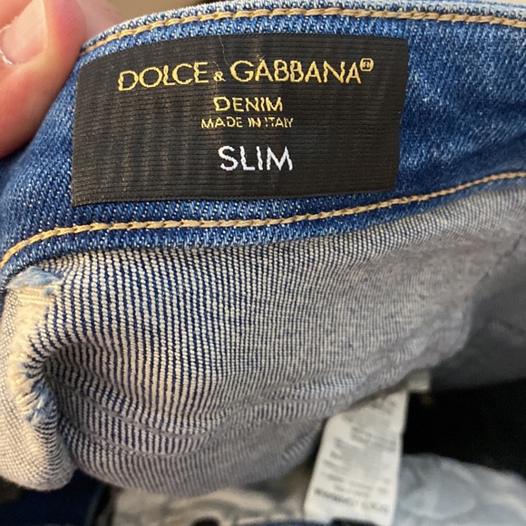 New D&G Fashion Peace & Love Slim Fit Jeans Size 34 ✌🏽 ❤️ - Picture 11 of 11